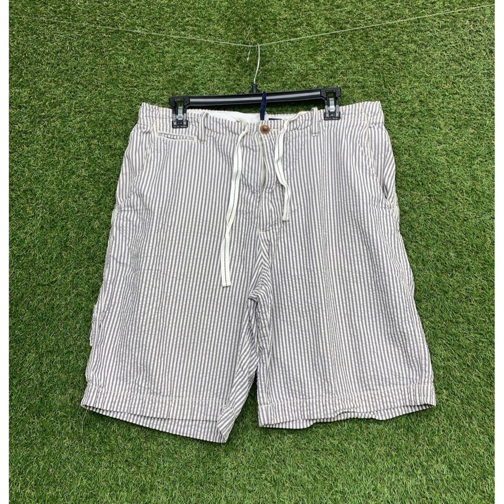 J. Crew Swim Trunks Mens 35 Striped Venture Seersucker The Original Longboard